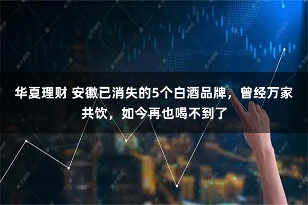华夏理财 安徽已消失的5个白酒品牌，曾经万家共饮，如今再也喝不到了